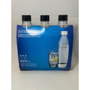 Sodastream 3 Pack 1L Carbonating Bottles Black for Fizzi Spirit Source Power